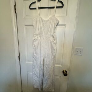 PAIGE Anthropologie White overall romper